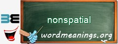 WordMeaning blackboard for nonspatial